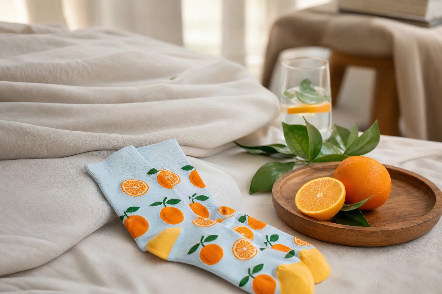 Chaussettes à motifs fruits : un zeste de fraîcheur dans sa garde-robe