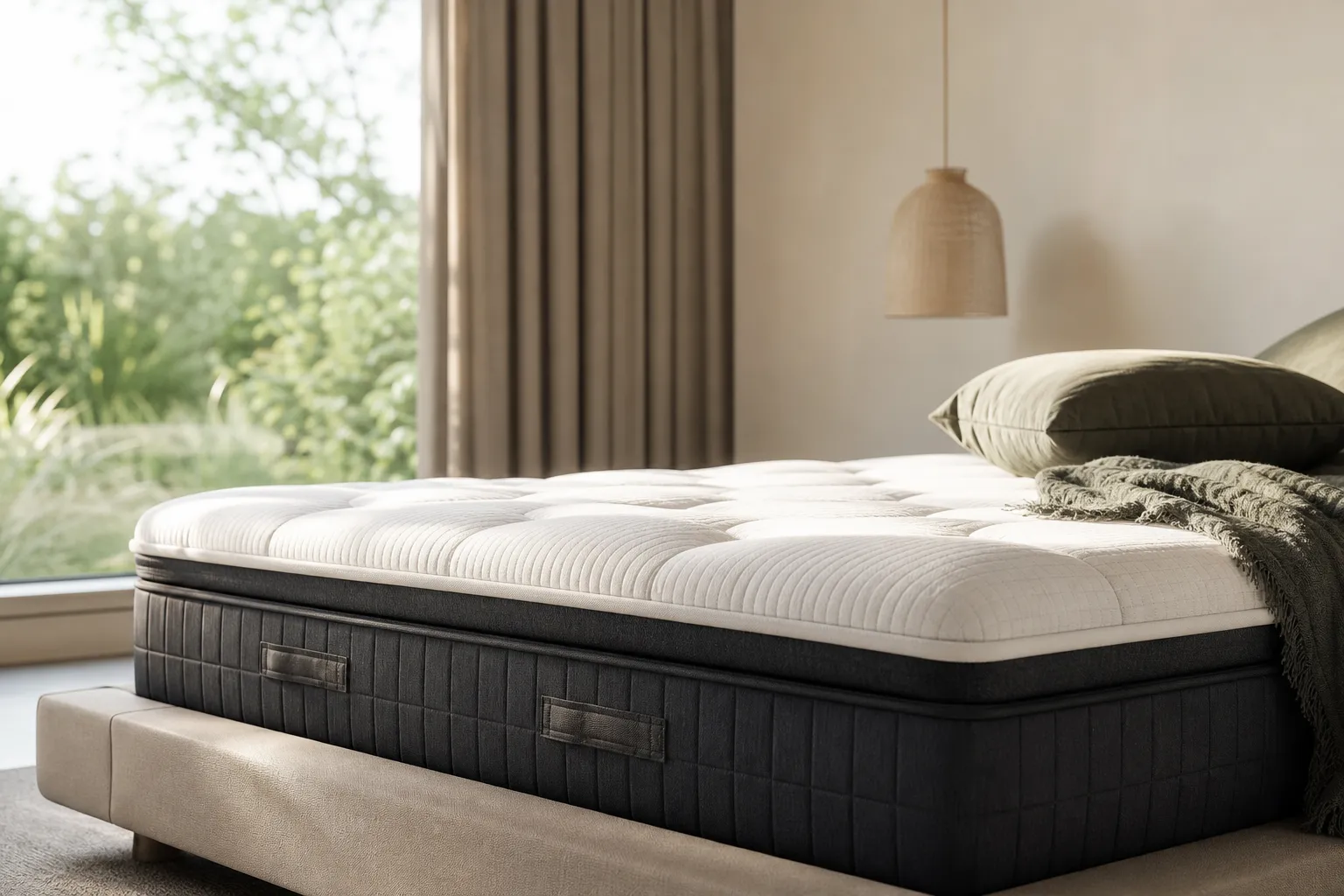 Matelas moelleux mais ferme dessous : Accueil doux avec soutien ferme en profondeur