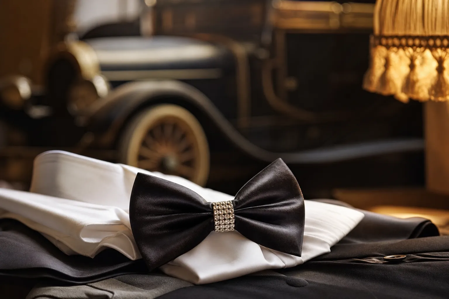 Nœud papillon inspiration années 20 : Charme rétro avec un nœud papillon façon années folles